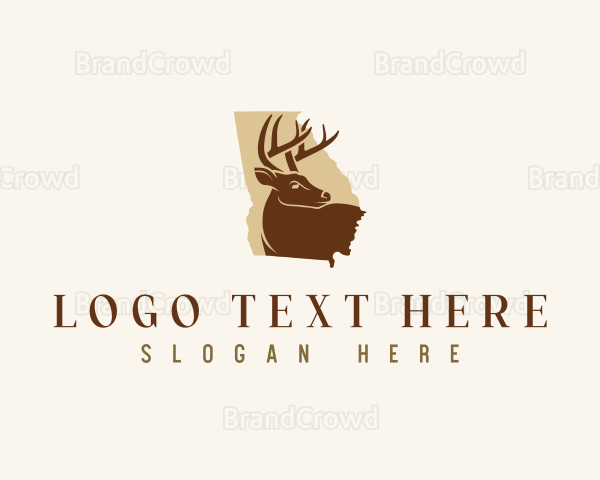 Georgia Antler Deer Logo