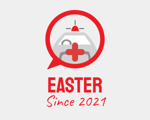 Ambulance - Emergency Ambulance Chat logo design