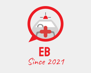 Clinic - Emergency Ambulance Chat logo design