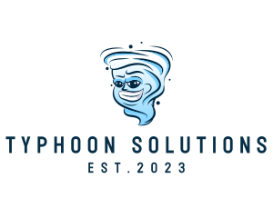 Typhoon - Washing Whirlpool Tornado logo design