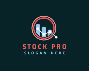 Stock - Economic Stock Forecast Letter Q logo design