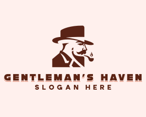 Smoking Gentleman Menswear logo design