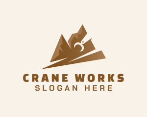 Crane - Brown Mountain Crane logo design
