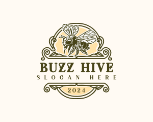 Honey Bee Insect logo design