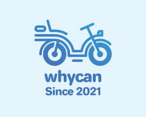 Bike Store - Blue Cool Motorcycle logo design