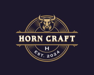 Bull Horn Ranch Livestock logo design