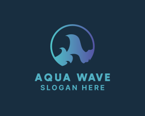 Ocean - Ocean Surfing Wave logo design