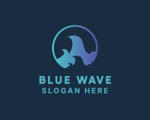 Ocean Surfing Wave logo design