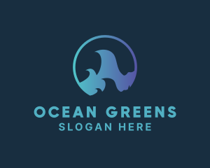 Ocean Surfing Wave logo design