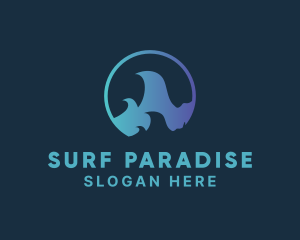 Surf - Ocean Surfing Wave logo design