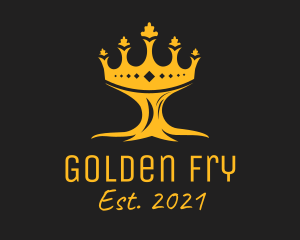 Golden Tree Crown  logo design