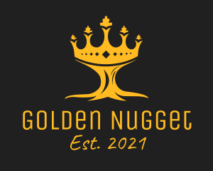 Golden Tree Crown  logo design