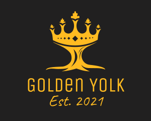 Golden Tree Crown  logo design