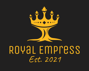 Empress - Golden Tree Crown logo design