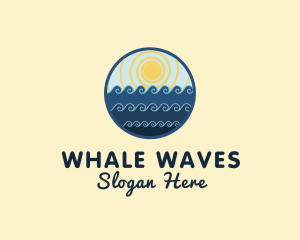 Summer Beach Waves logo design