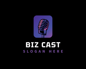 Podcast - Podcast Microphone logo design