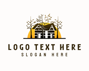 Forest - Cabin Campsite Rural logo design