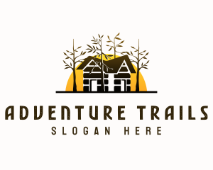 Cabin Campsite Rural logo design