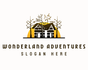 Cabin Campsite Rural logo design