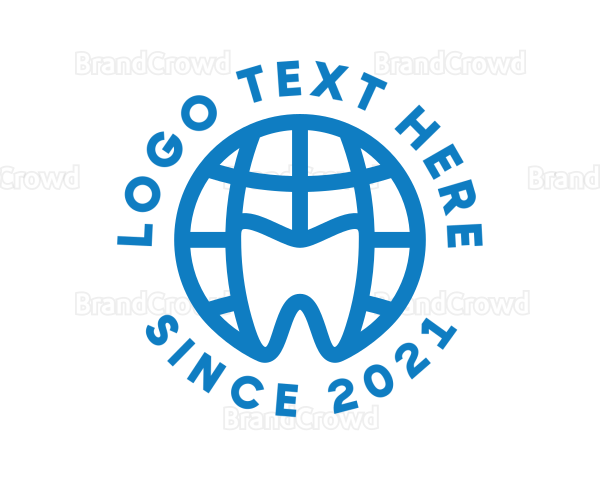 Orthodontist Dental Globe Logo
