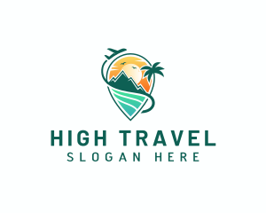 Travel Sea Airplane Logo