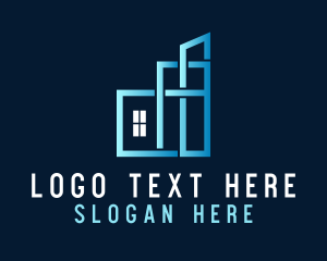 Geometric House Architecture Logo