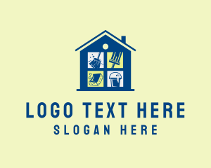 Squeegee - Clean Housekeeping Equipment logo design