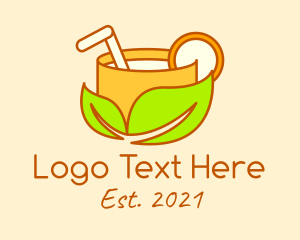 Juice Store - Orange Juice Drink logo design