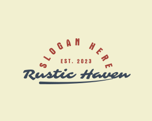 Rustic Retro Brand logo design