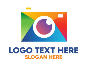 Digicam - Colorful Photography Camera logo design