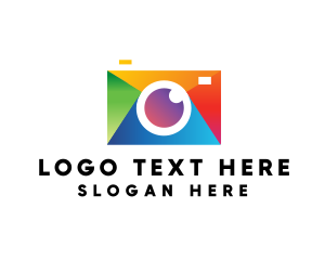 Paparazzi - Colorful Photography Camera logo design