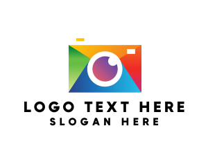 Colorful Photography Camera Logo