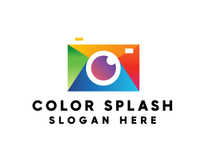 Colorful Photography Camera logo design