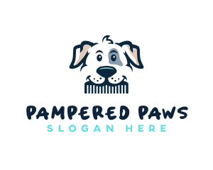 Grooming - Cute Pet Grooming logo design