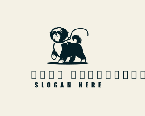 Dog Pet Leash Logo