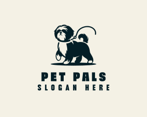 Dog Pet Leash logo design