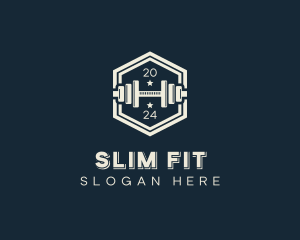 Weightlifting Dumbbell Exercise logo design