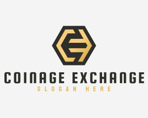 Coinage - Letter E Golden Finance logo design