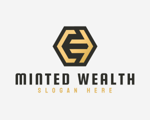 Coinage - Letter E Golden Finance logo design