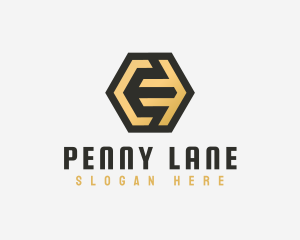 Penny - Letter E Golden Finance logo design