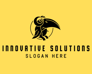 Black - Toucan Bird Aviary logo design