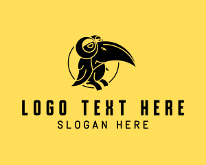 Birdwatcher - Toucan Bird Aviary logo design