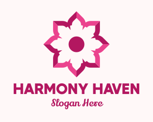 Flower Shop - Pink Flower Spa logo design