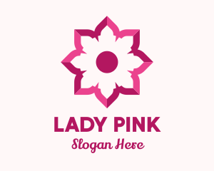 Pink Flower Spa logo design