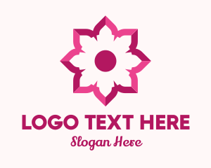 Flower Shop - Pink Flower Spa logo design