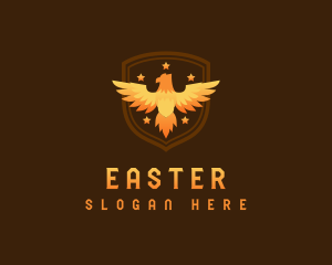 Hawk - Eagle Phoenix Shield logo design