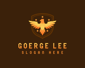 Resort - Eagle Phoenix Shield logo design