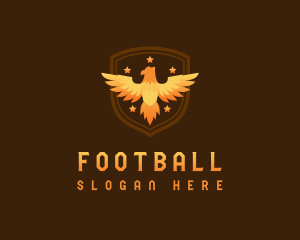 Luxury - Eagle Phoenix Shield logo design