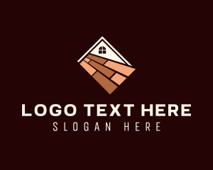 DIY Store - House Floor Construction logo design