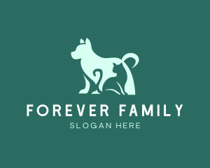 Adoption - Cat Dog Pet logo design